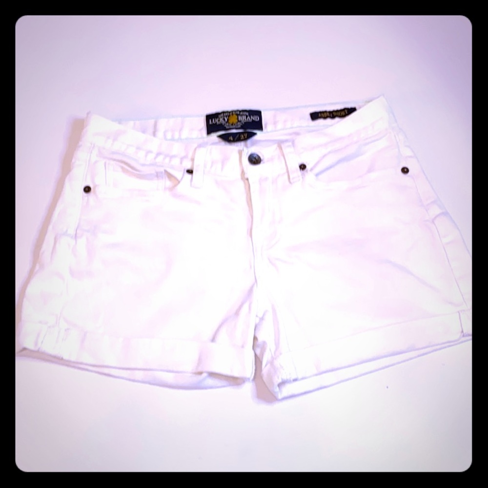 Lucky Brand Abbey White Shorts